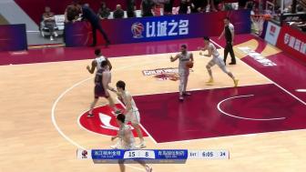 余嘉豪25+7 琼斯24+18 杨瀚森6犯&2分 浙江大胜青岛扳成1-1
