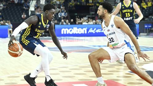 男篮欧锦赛-拉松23分 赫森17分 瑞典送英国3连败