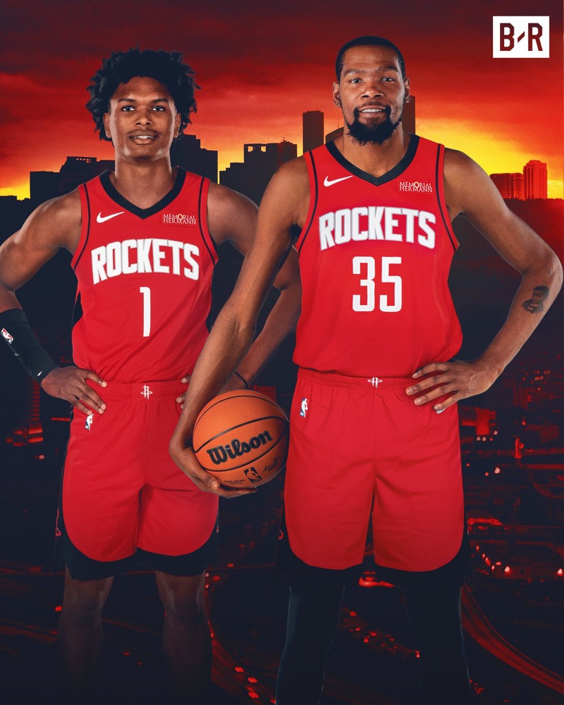 KD7月可签2年1.22亿~名记:火箭坚信和杜兰特的合作关系是长期的